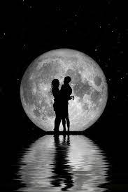 Free Image On Pixabay Couple In Love Moon Full Moon Romantic Sunset Painting Love Couple Wallpaper Night Sky Wallpaper