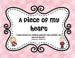 Missing addends fact family