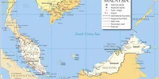 Peta yang menunjukkan sempadan perairan dan pelantar benua bagi semenanjung malaysia, sabah dan sarawak. Sud Malaysia Map Karte Von Sud Malaysia Sud Ost Asien Asien