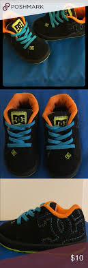 Black And Lime Green Dc Shoes Boys Dc Shoes Size 5 Dc Shoes Orange And Turquoise Shoes