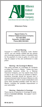 Alliance was a great company to work for, but once kemper bought them out it became a very unhealthy work environment. Millennium Policy Report Claims To Alliance United Insurance Company P O Box 6042 Camarillo Ca Phone 800 Pdf Free Download