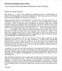 10 Scholarship Application Letter Templates Free Templates
