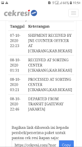Krn sudah 4 hari saya trecking tidak bisa,thanks. Jne Jtr Sangat Mengecewakan Media Konsumen