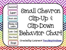 chevron clip up clip down behavior chart