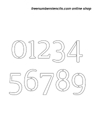 Painting the inside of the key: 3 Inch Narrow Serif Elegant Number Stencils 0 To 9 Freenumberstencils Com