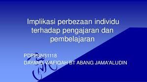We did not find results for: Implikasi Perbezaan Individu Terhadap Pengajaran Dan Pembelajaran
