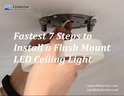 How To Install A Flush Mount Led Ceiling Light How Can I Install A Flush Mount Led Ceiling Light In The Fastest W Led Ceiling Lights Pot Lights Led Pot Lights