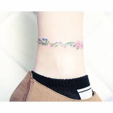 Ankle bracelet tattoos or anklet tattoos are really popular among women. Flower Bracelet Tattoo On The Ankle Tattoo Artist Mini Lau Tattoo Bracelet Tattoos Ankle Tattoo