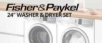 You might want to make the door open in the opposite direction if it strikes cabinets or other. Fisher Paykel 24 Inch Washer Dryer Set Appliances Connection