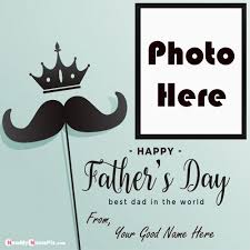 My husband doesn't ever give me any gift ideas, so gift buying for him can be extremely difficult! Happy Fathers Day Images With Name And Photo Frame Wishes