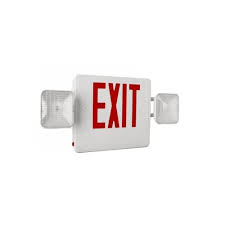 Tcp Lighting Led Emergency Exit Light Combo 2 Head Universal Face 120v 277v Tcp Lighting 20723 Homelectrical Com