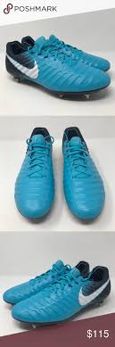 Nike Tiempo Legend 7 Elite Sg Pro Blue Nike Tiempo Legend 7 Elite Sg Pro New Without Box Blue White Size 10 5 Us Nike Shoes Ath Blue Nike Nike Nike Men
