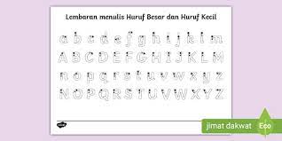 Huruf pertama teks pada kolom b akan menjadi huruf kapital. Latihan Menulis Huruf Kecil Dan Besar Teacher Made