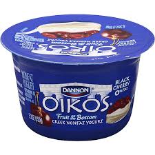 dannon oikos greek nonfat yogurt black