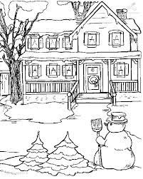 Printable free color by number for kids adults winter scenes online. 1001 Coloringpages Season Winter Coloring Page Snow
