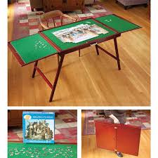 Fold And Go Wooden Jigsaw Table A Must Have For Puzzlers Woodworking Jigsaw Puzzle Organization Jigsaw Table