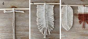 There are so many knots and ways to tie them in the art of macrame, it can seem very overwhelming and an easy craft to avoid. Diy Boho Macrame Feather Wall Hanging Willow Bloom Home
