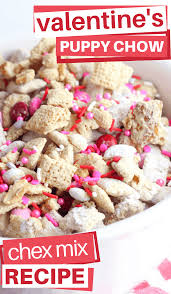 3 cups corn chex® cereal. Valentine Chex Mix Snack Recipe How To Make Pink Puppy Chow 3 Boys And A Dog