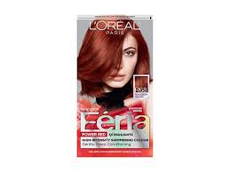 The only hair color creme with a separate ampoule of grape seed oil to start nourishing as you color. L Oreal Paris Feria Permanent Hair Color R68 Ruby Rush Rich Auburn True Red Ingredients And Reviews