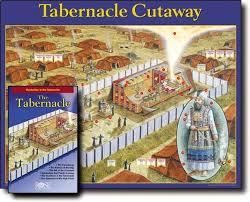 Tabernacle Cut Away Wall Chart Laminated Wall Chart