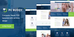Computers can be networked through a wire or without it which depends on the specific needs of the business and the type of networking that suits it. Pcbuddy Computer Repair Psd Template By Webfulcreations Themeforest