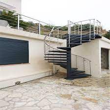 Our wood staircase is all handcrafted in our wood shop to your individual specifications. Carbon Steel Material Outdoor Use Metal Galvanized Spiral Staircase Design China Spiral Staircases Steel Wood Stairs Made In China Com