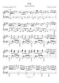 Learn to play in minutes, simply print various arrangement sheet music for a quick start. Alan Walker Lily Accurate Arrangement Sheet Music For Piano Solo Musescore Com