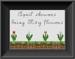 This extremely helpful video explains precisely how it's done, and will help you get. Pdf Cross Stitch Pattern Minecraft May Flowers Etsy