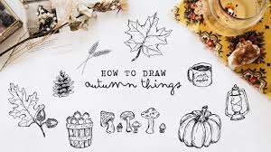 How To Draw Autumn Things Free Printable Simple Doodles Drawings Free Printable Crafts