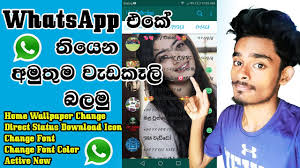 Sinhala stickers for whatsapp with express your feelings with stickers on the most popular chatting app. Change Whatsapp Home Screen Background Use Own Photo Sinhala Youtube