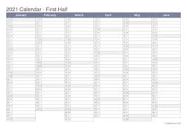 2021 Printable Calendar Pdf Or Excel Icalendars Net