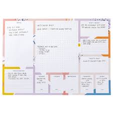 A3 Desk Pad Bright Stripes In 2020 Desk Calendar Design Desk Calendar Pad Desk Pad