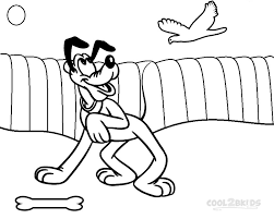 Pluto big smile coloring page by colorluna.com. Printable Pluto Coloring Pages For Kids