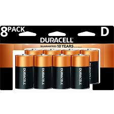 Duracell 1 5v Coppertop Alkaline D Batteries 8 Pack