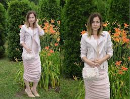 Shop the edit for the perfect wedding guest dress, jumpsuit or separates so that you stand out this wedding season. Marija M Sammydress Pink Faux Leather Jacket Gamiss Pink Tweed Cross Body Bag Fashionmia Bodycon Midi Dress Zara Nude Stiletto Heels Spring Wedding Guest Pink Lookbook