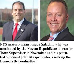 Saladino nominated by GOP as their candidate to run for Oyster Bay Town  Supervisor in November