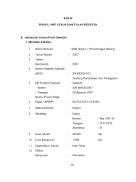 Sekolah kami kebetulan ditunjuk sebagai sekolah model. Ra Bab Iii Profil Sekolah Sma N 1 Wonotunggal
