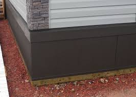 These panels provide an insulation factor of r9. Insulated Stucco Skirting For Modular Homes Stucco Homes Stone Panels Exterior House Skirting