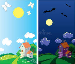 Relevant images of day and night clipart. House Night Day Stock Illustrations 5 856 House Night Day Stock Illustrations Vectors Clipart Dreamstime