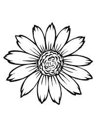 coloriage petite fleur de tournesol coloriages a imprimer gratuits renard