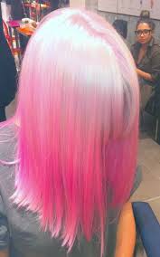 Pink And White Ombre Pink Hair Hair Hair Color Pink