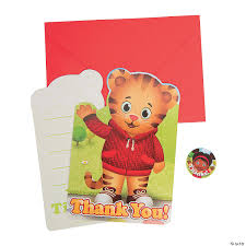 Check spelling or type a new query. Daniel Tiger S Neighborhood Thank You Cards Oriental Trading