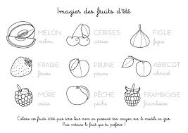 Coloriage A Imprimer Imagier Des Fruits D Ete Fruits D Automne Coloriage Fruits Imagier