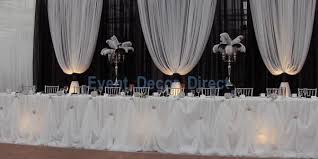 Cinderella Stringed Table Skirting Kit For 8ft Table Wedding Reception Table Decorations Event Decor Direct Wedding Reception Tables