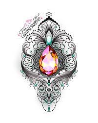 Gem Jewel Tattoo Design Gem Tattoo Jewel Tattoo Mandala Tattoo Design