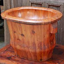 Clean lines, wonderfully crafted makes a wonderful display bowl. Chinese Elm Wood Baby Bath Midwives Birthing Basket