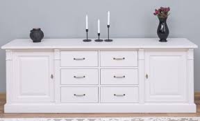 The solid wood artisan sideboard buffet has plenty of storage and space for all your dining and entertaining needs. Casa Padrino Country Style Sideboard White 219 X 51 X H 78 Cm Solid Wood Cabinet With 2 Doors And 6 Drawers Country Style Solid Wood Furniture