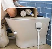 Amazon.com: DOITOOL Botón de repuesto de botón de inodoro Botón de descarga  lateral para tanque Pulsador de plástico de retrete Piezas de tanque de :  ...