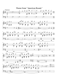 American Beauty Theme Sheet Music For Drum Group Solo Download And Print In Pdf Or Midi Free Sheet Music Musescore Com