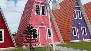 Bukti kotej atau rumah segitiga bewarna. Masbro Village Homestay Melaka 2021 Wah Cantiknya